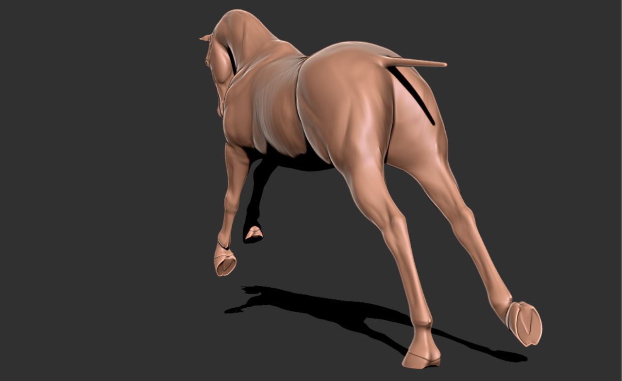 Horse base for customising - White resin ready to prep / paint