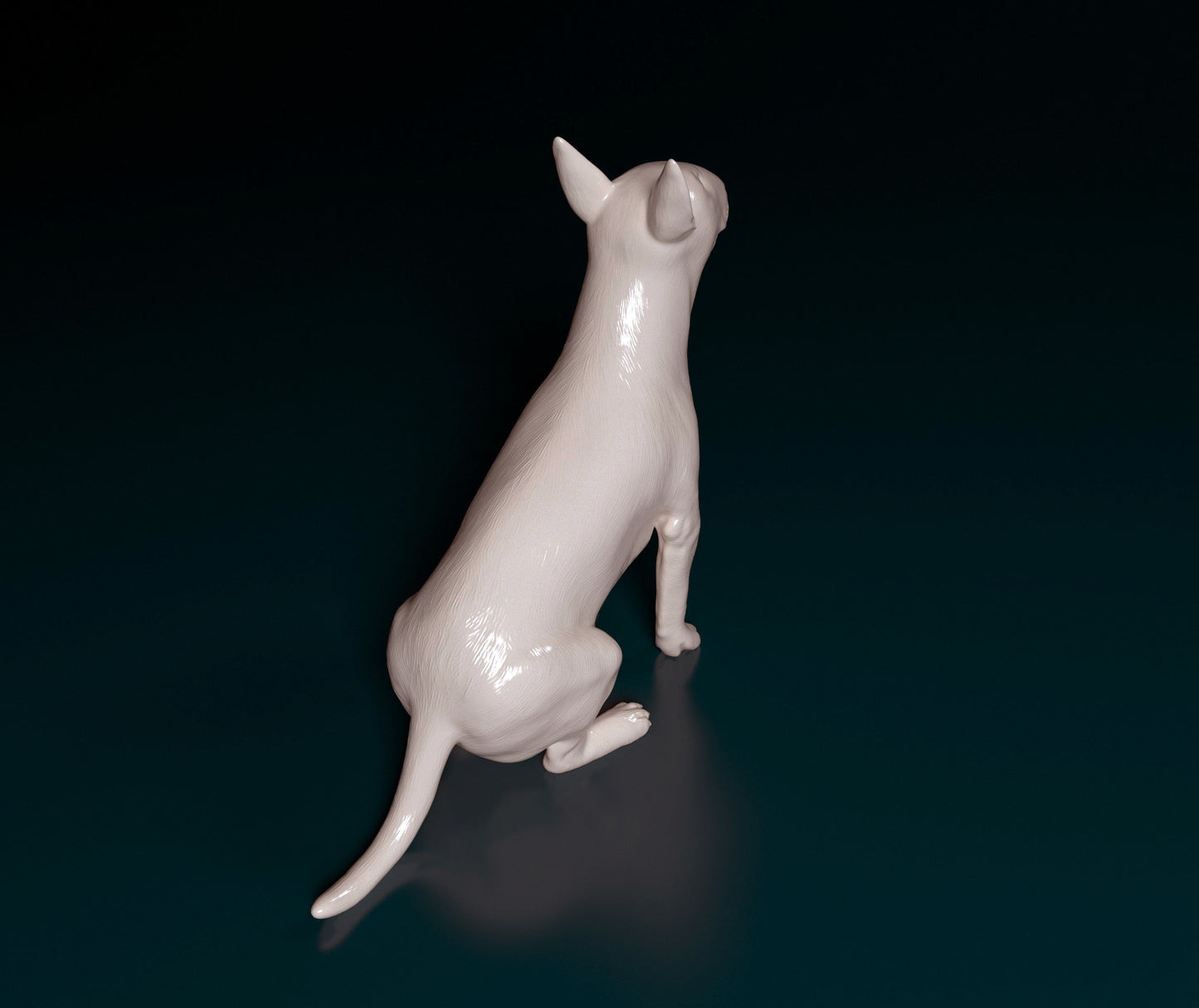 Bull terrier - white ready to paint