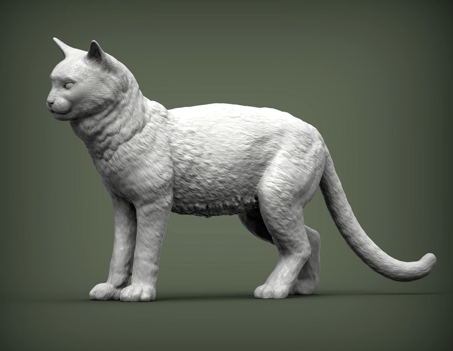 Cats - Many options - White resin ready to paint