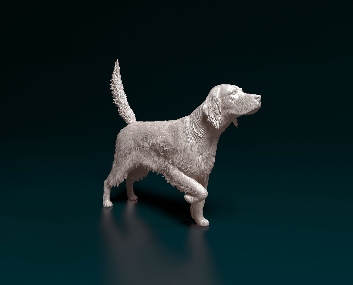 English setter 3 pose choices see images - white ready to paint