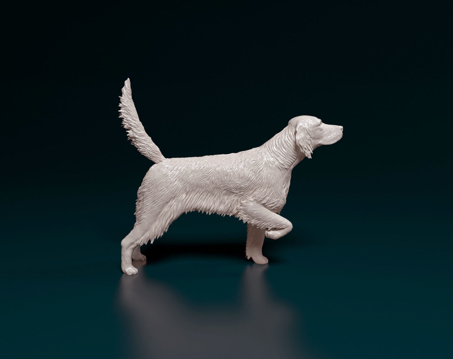 English setter 3 pose choices see images - white ready to paint
