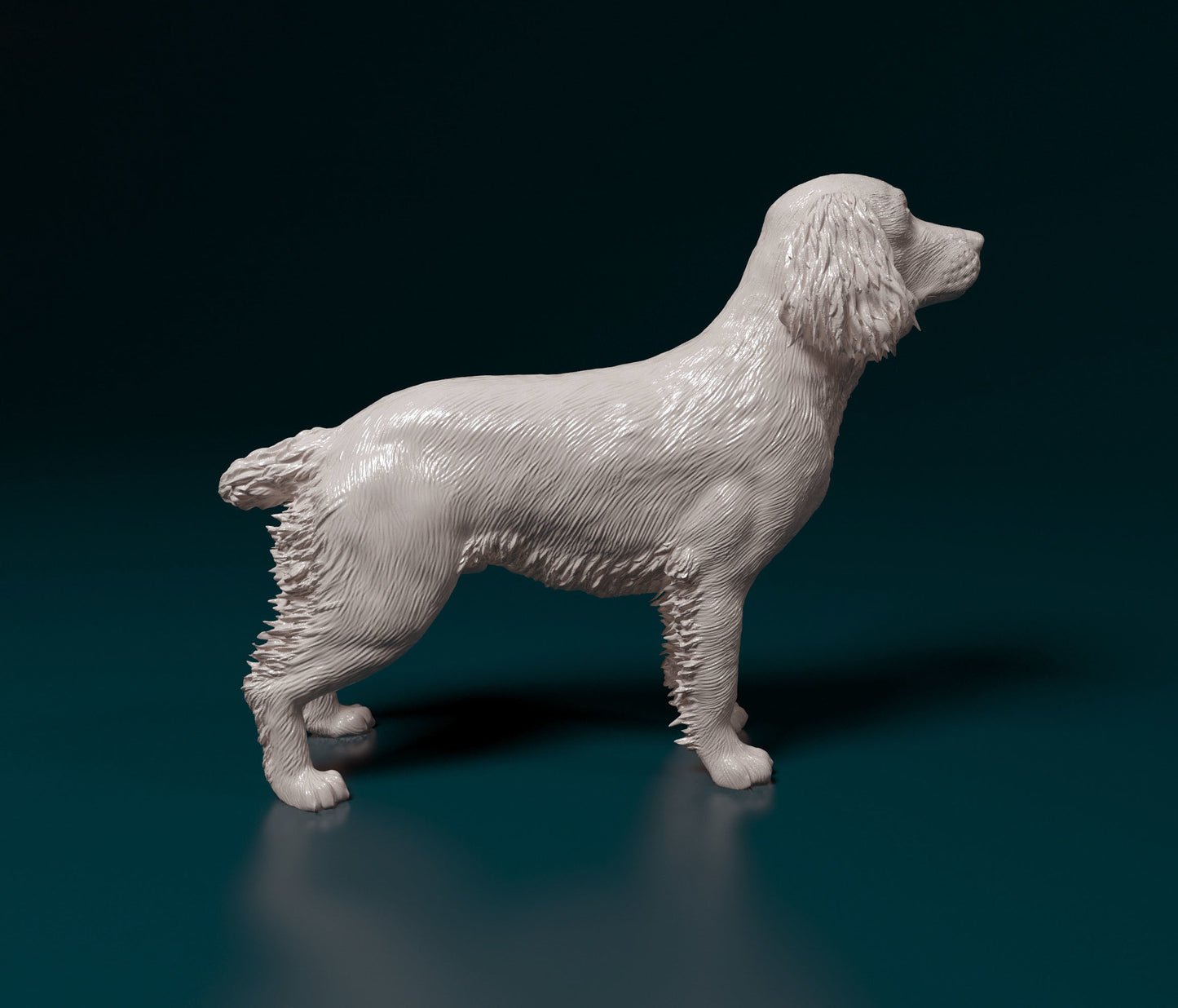English Springer spaniel - white ready to paint