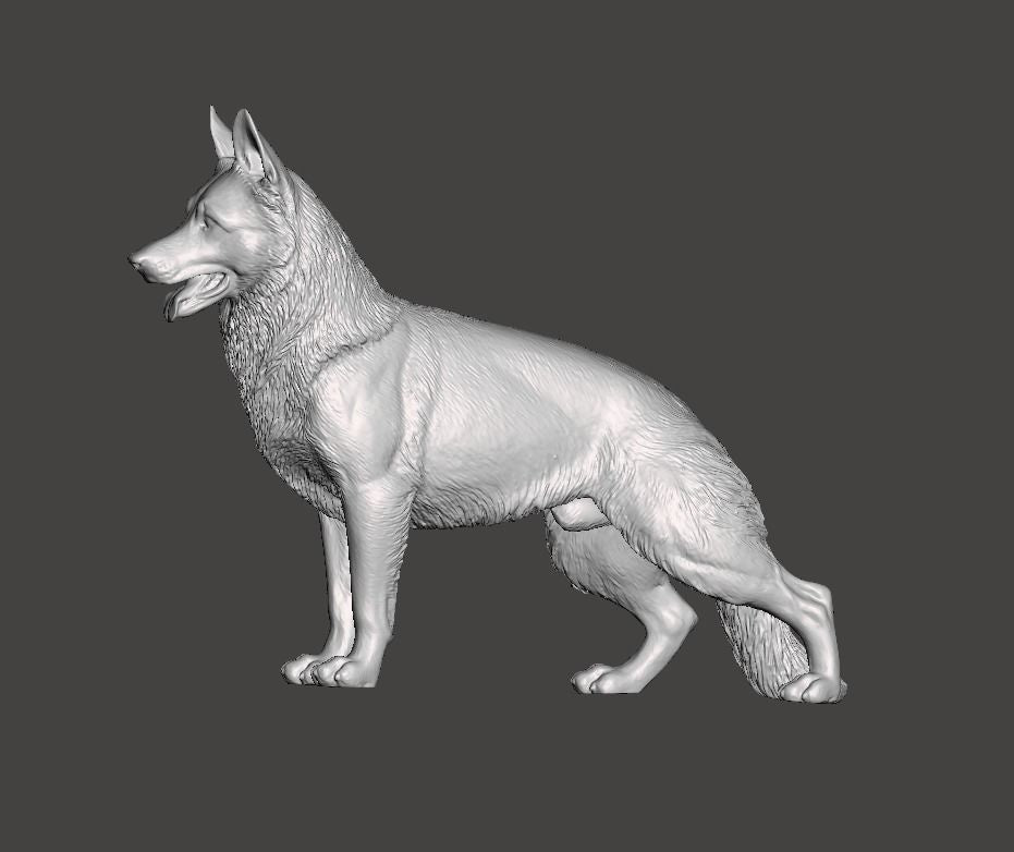 type 2 german shepherd - white ready to paint