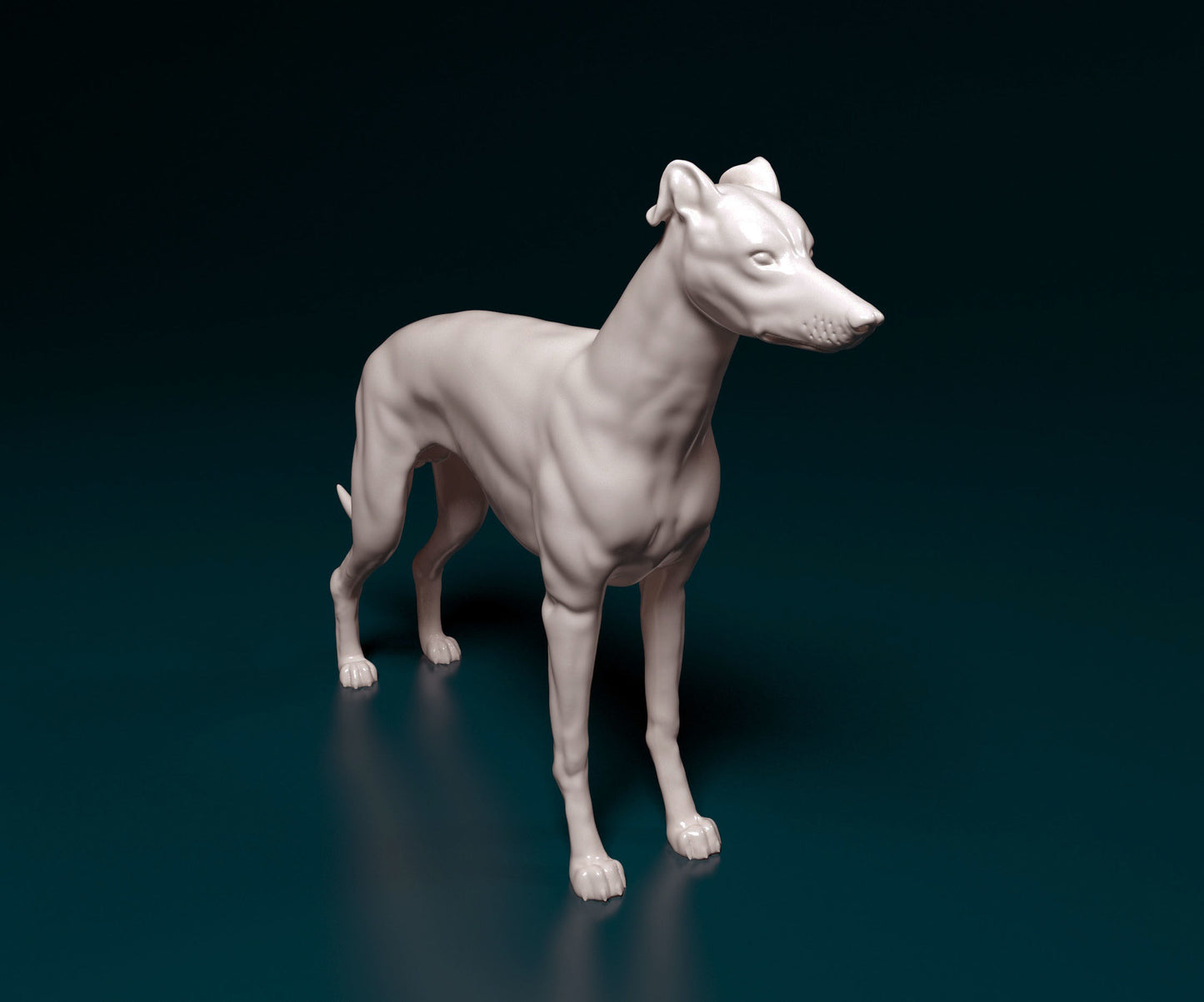Greyhound - white ready to paint