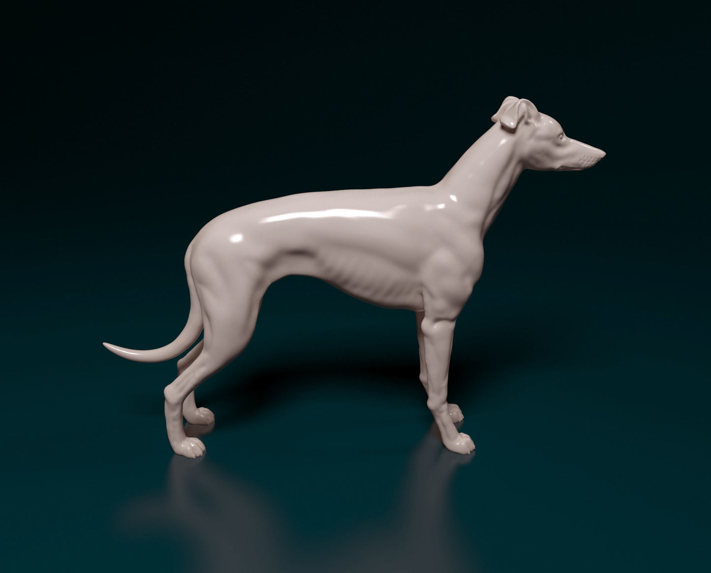 Greyhound - white ready to paint