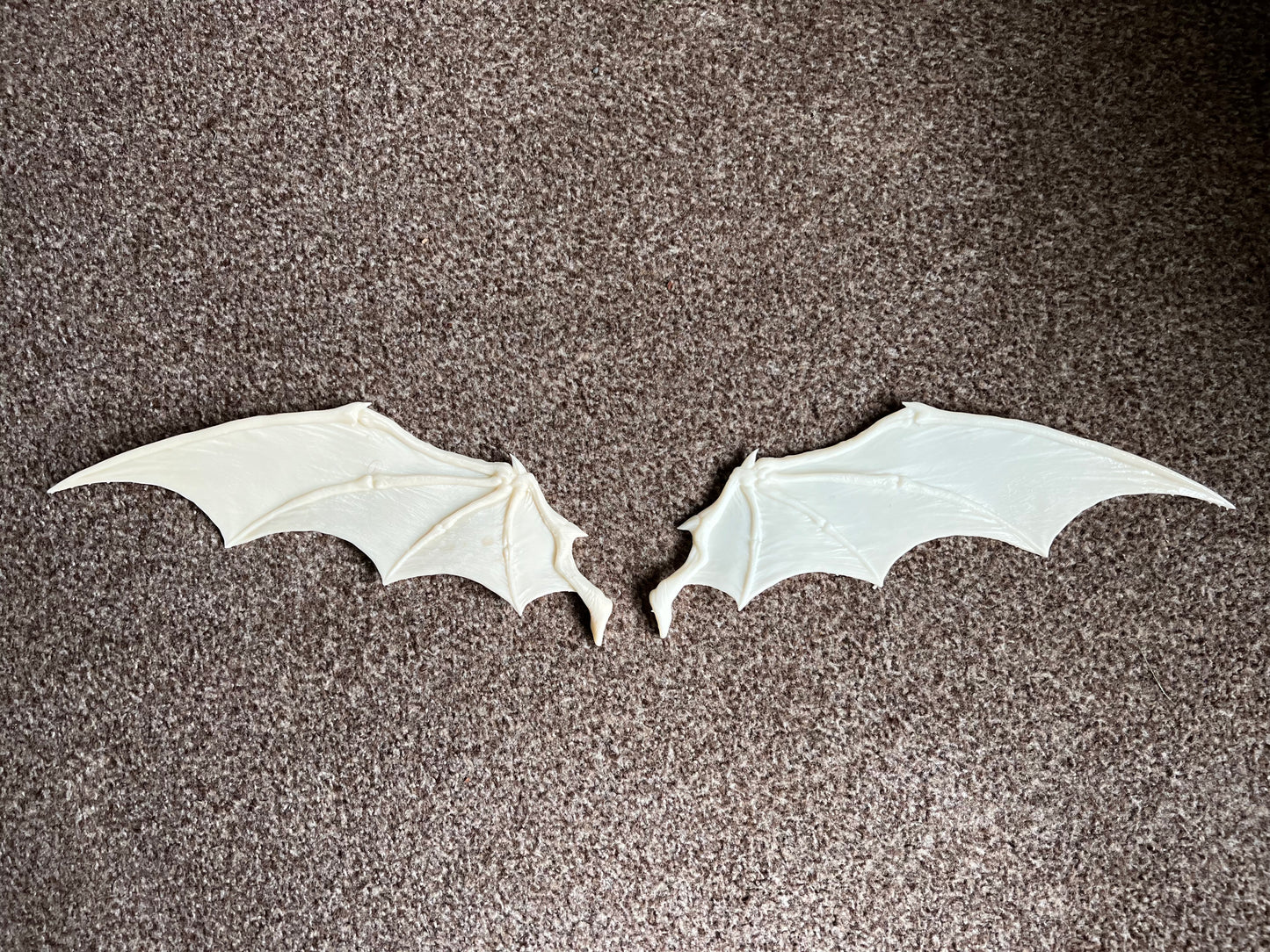 Stretched Bat Resin Wings for Model Horse Breyer / resin custom - White ready to Paint