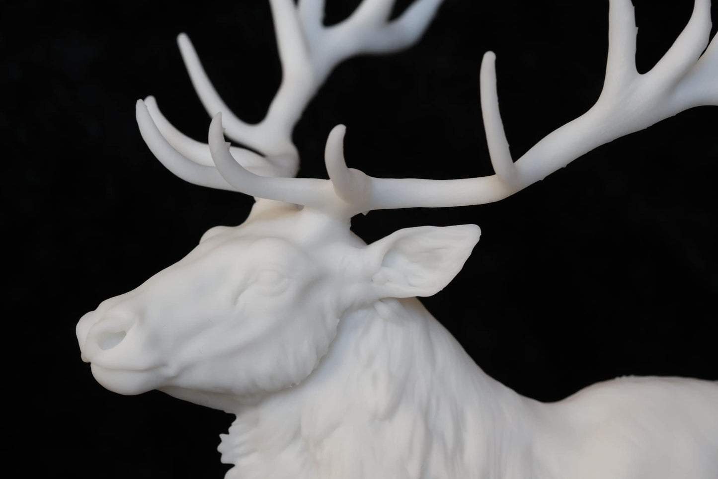 Red deer set of 3 - white ready to paint