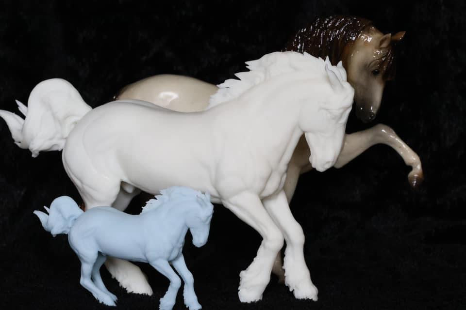 Turbo 2 Action cob stallion - White resin ready to prep and paint LTD EDITION