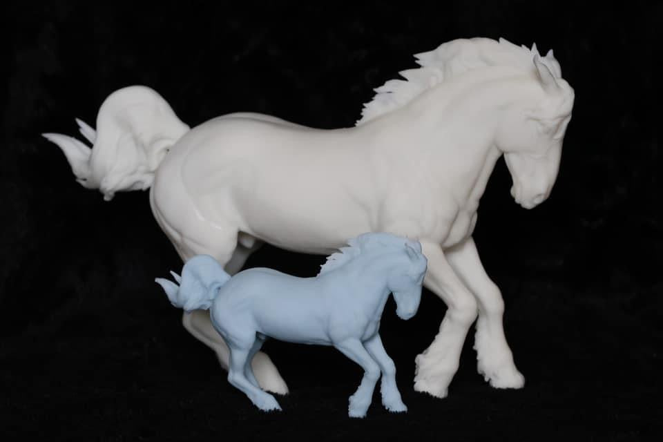 Turbo 2 Action cob stallion - White resin ready to prep and paint LTD EDITION