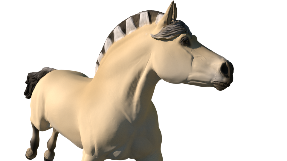 Catrina the cantering fjord mare - White resin ready to prep / paint LTD EDITION - Pre - Order