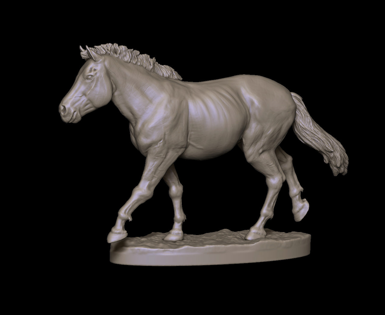 Prehistoric type pony 1/6 scale - White resin ready to prep / paint LTD EDITION - Pre - Order
