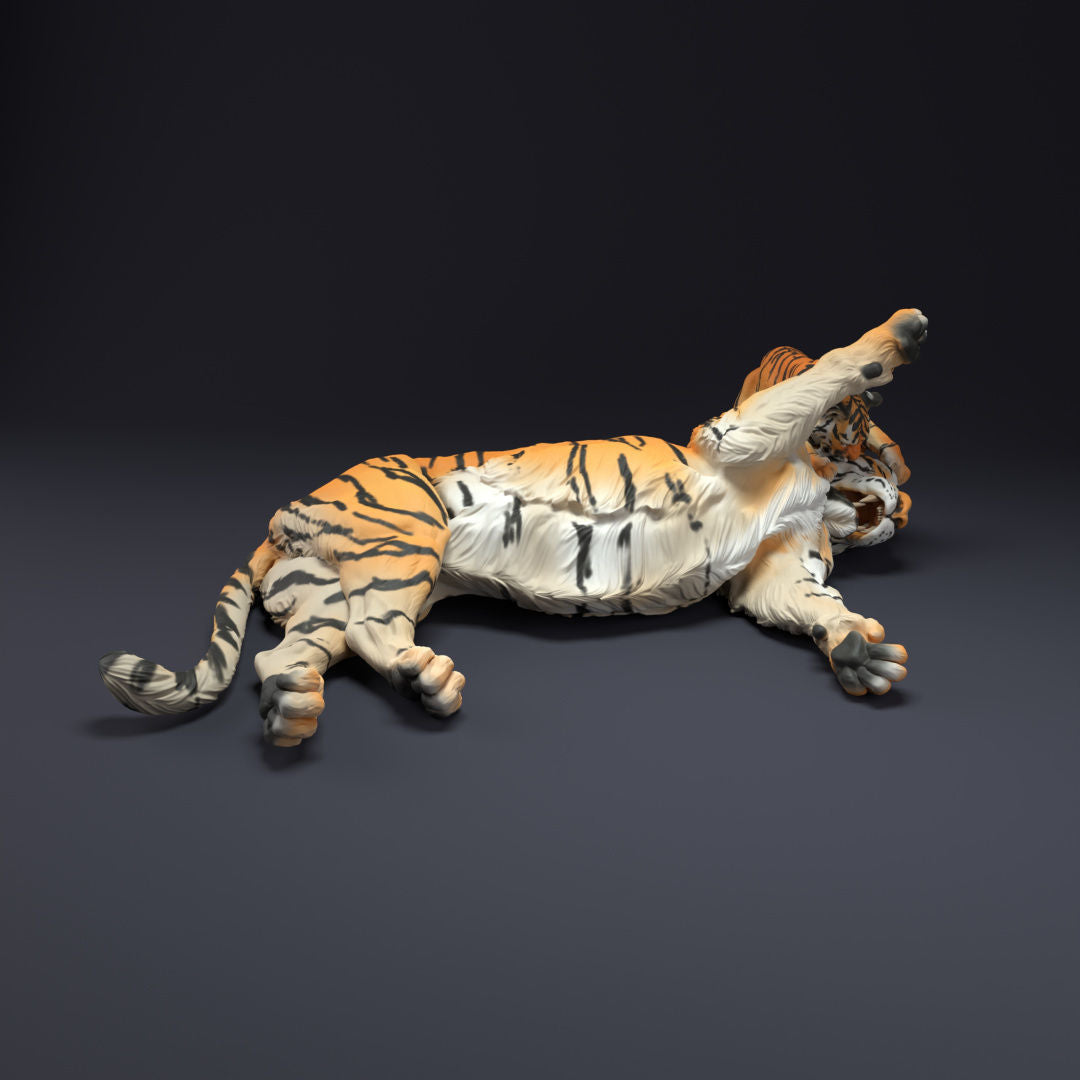 Tiger and cub - White ready to paint