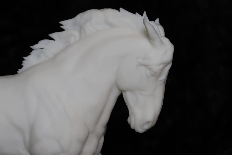 Turbo 2 Action cob stallion - White resin ready to prep and paint LTD EDITION