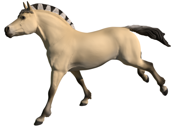Catrina the cantering fjord mare - White resin ready to prep / paint LTD EDITION - Pre - Order