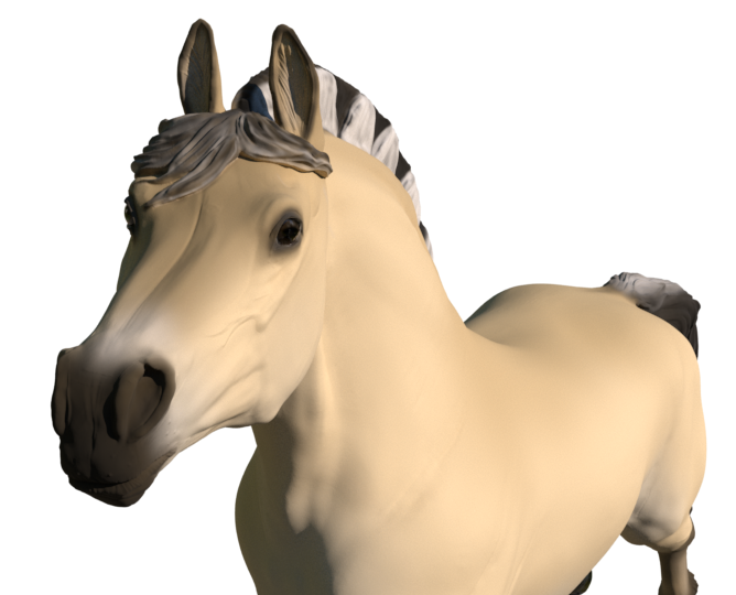 Catrina the cantering fjord mare - White resin ready to prep / paint LTD EDITION - Pre - Order