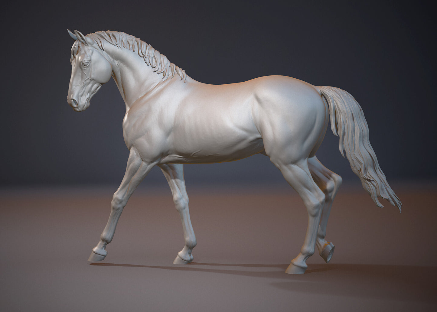 Walking horse - White resin ready to prep / paint LTD EDITION - Pre - Order