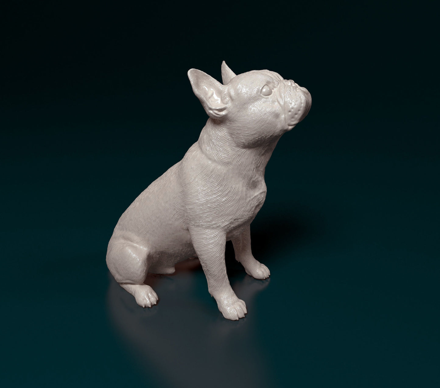 French bulldog - white ready to paint