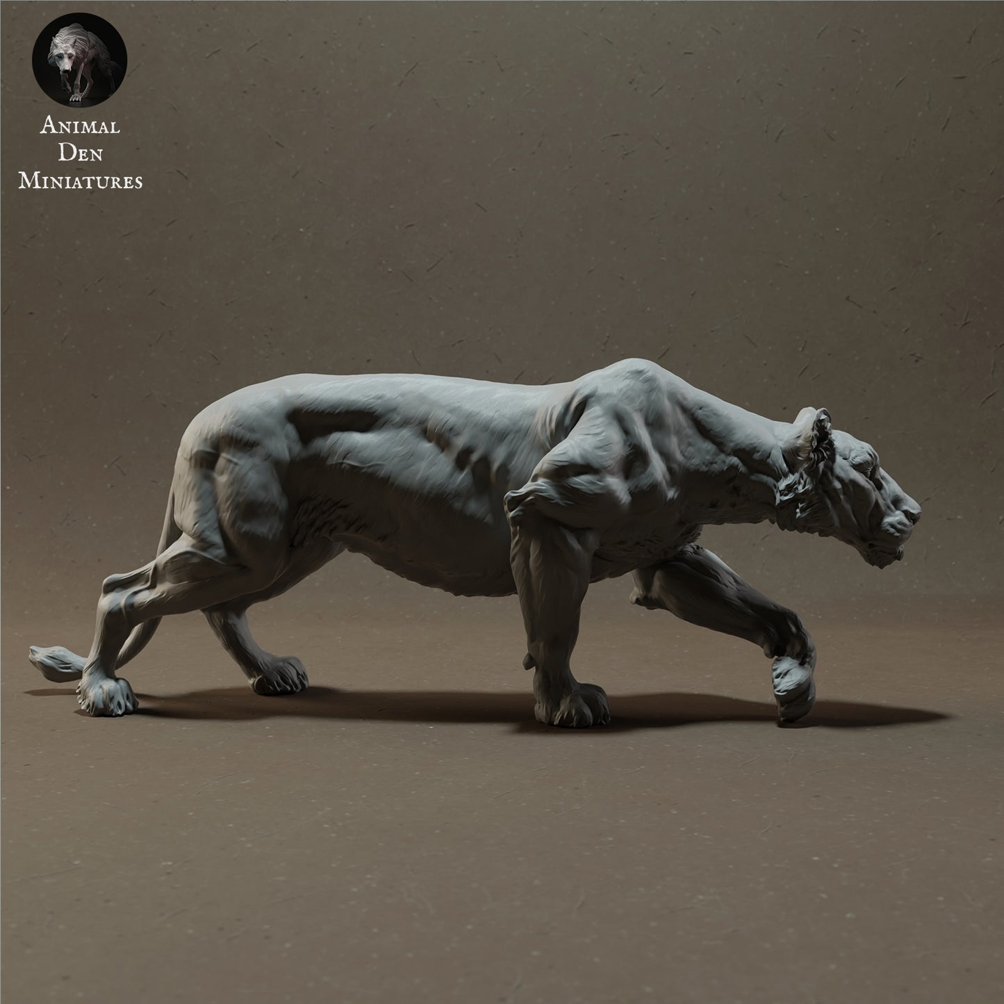 Lioness - white ready to paint