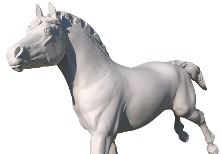 Catrina the cantering fjord mare - White resin ready to prep / paint LTD EDITION - Pre - Order