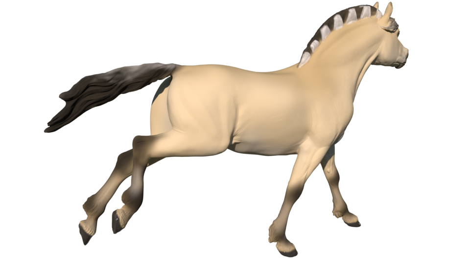 Catrina the cantering fjord mare - White resin ready to prep / paint LTD EDITION - Pre - Order