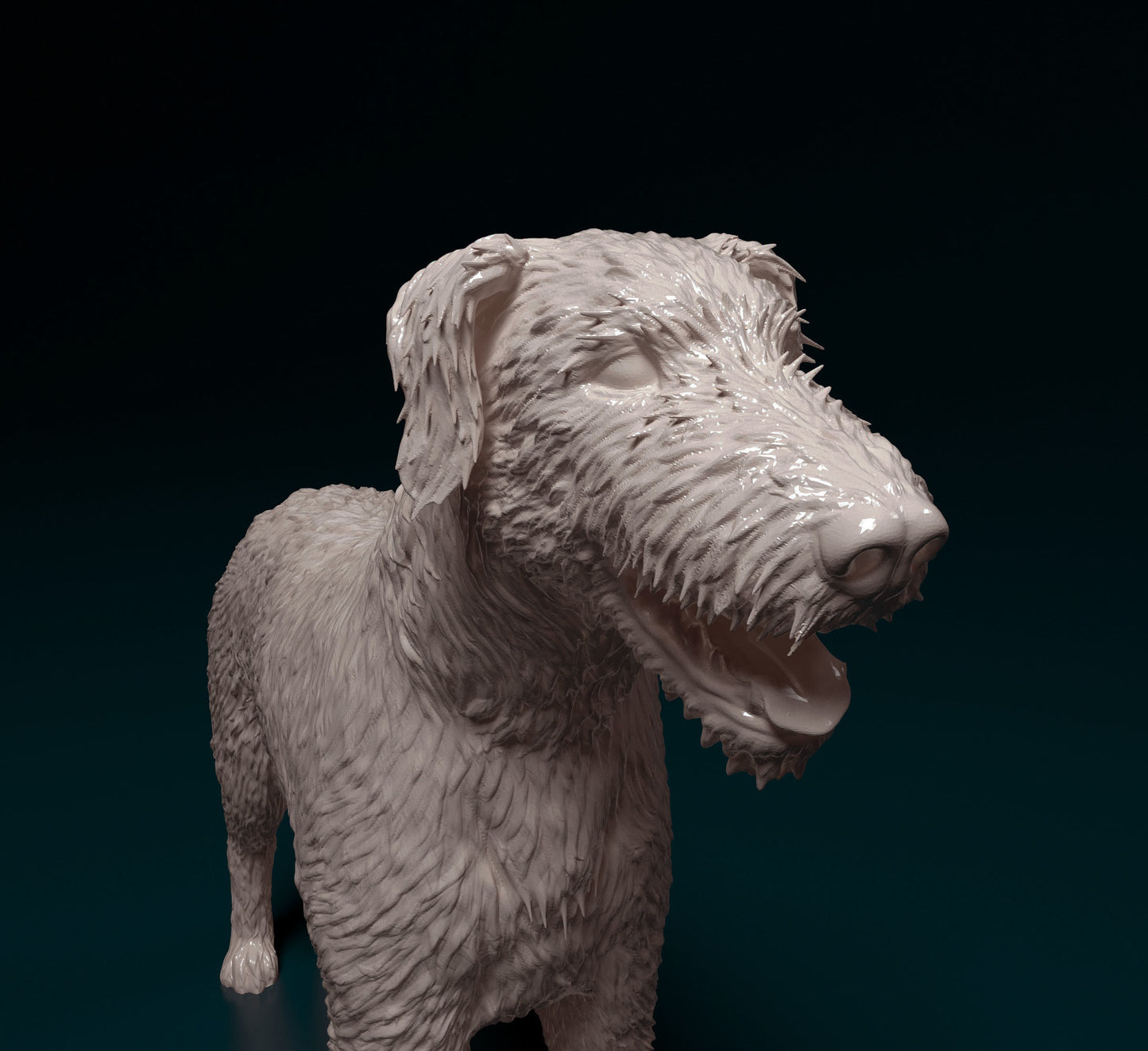 Irish Wolfhound - white ready to paint