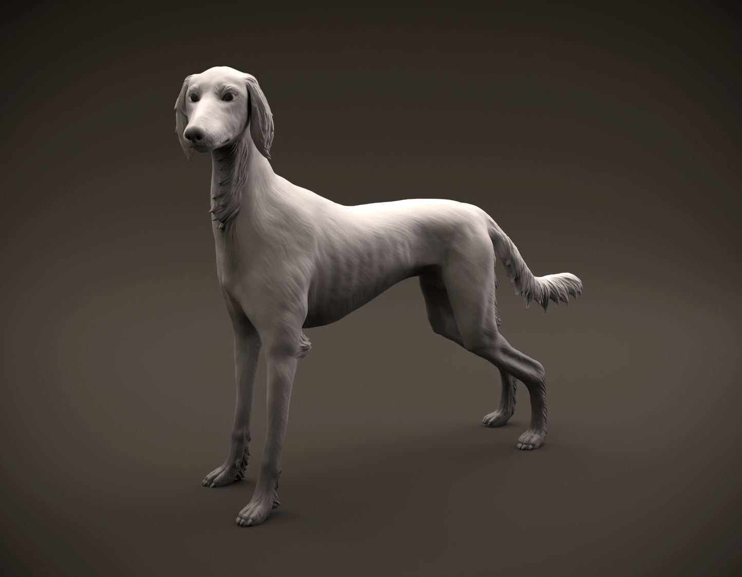 Saluki - white resin ready to paint
