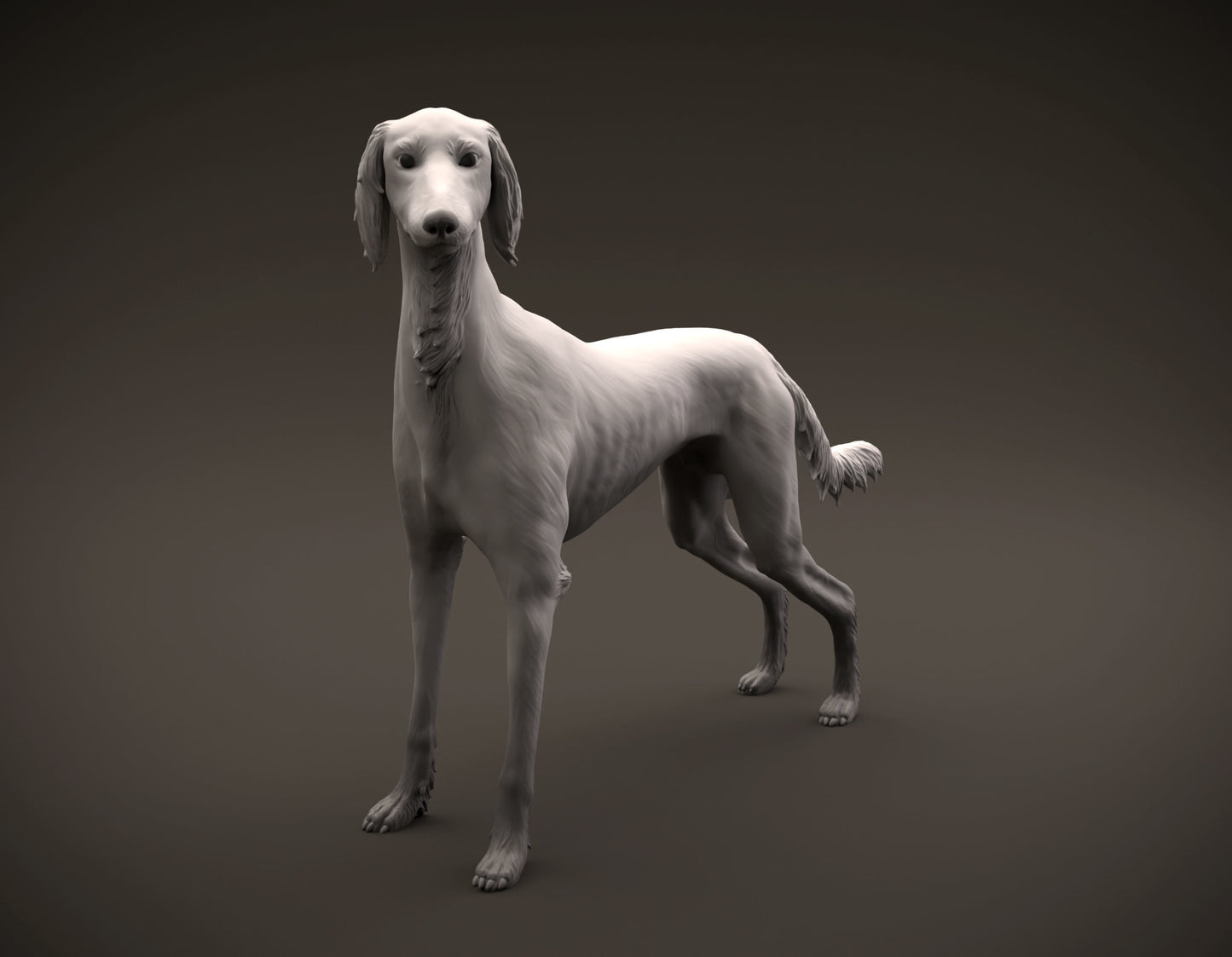 Saluki - white resin ready to paint