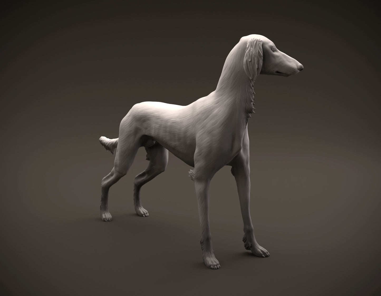 Saluki - white resin ready to paint