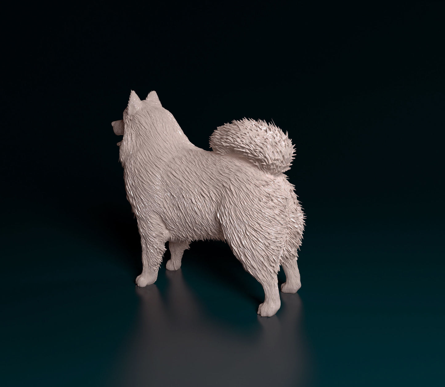 Resin Samoyed - White ready to paint
