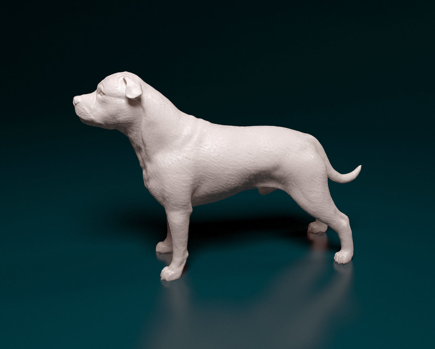 Staffordshire Bull Terrier - white ready to paint