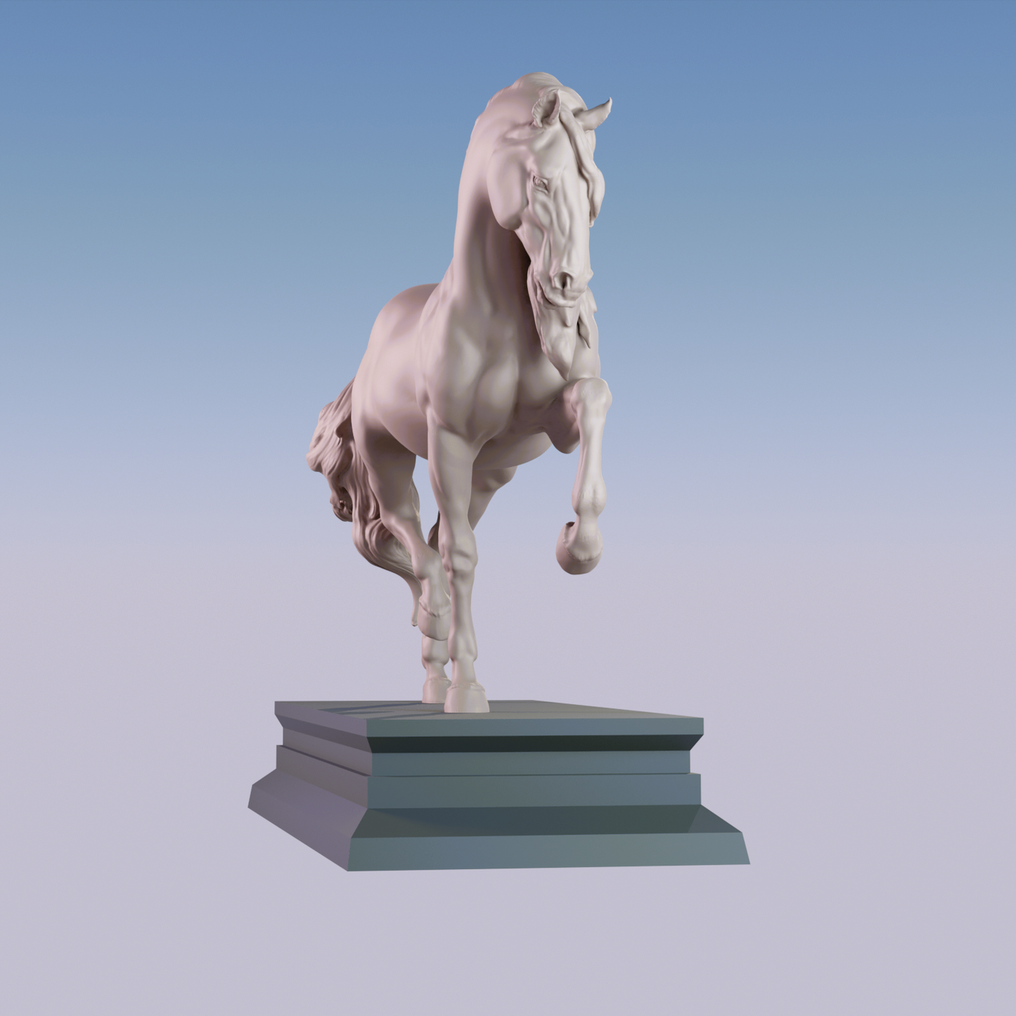 Andalusian model horse resin - ready to prep then paint