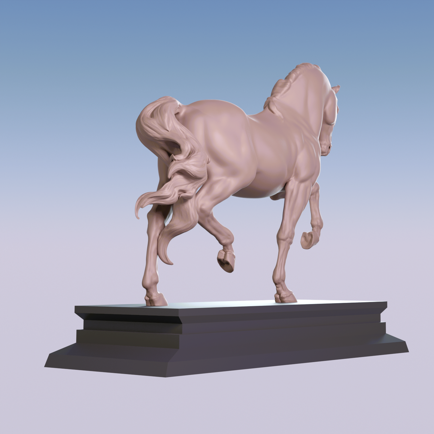Andalusian model horse resin - ready to prep then paint