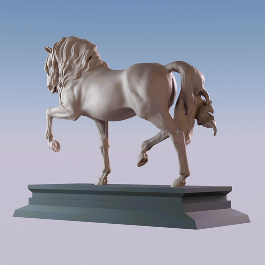 Andalusian model horse resin - ready to prep then paint