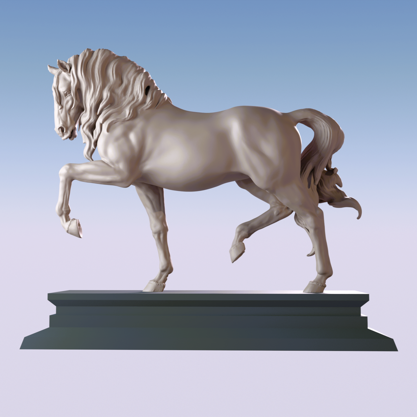 Andalusian model horse resin - ready to prep then paint