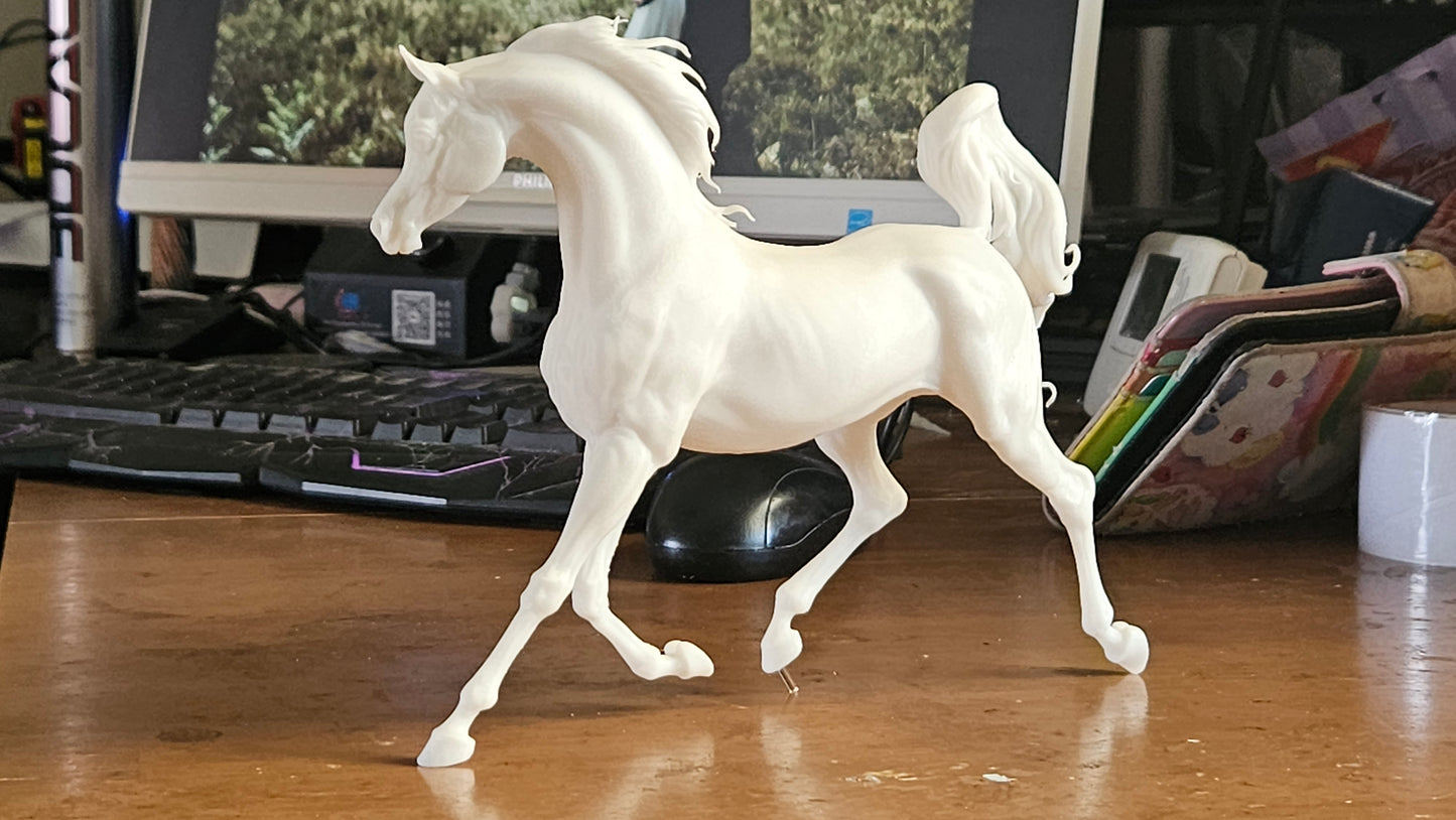 Rebellion - Prancing Arabian - white resin - ready to prep / paint - many options