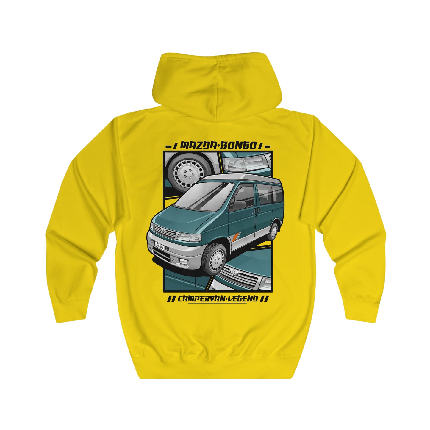 Mazda bongo campervan legend Unisex Full Zip Hoodie