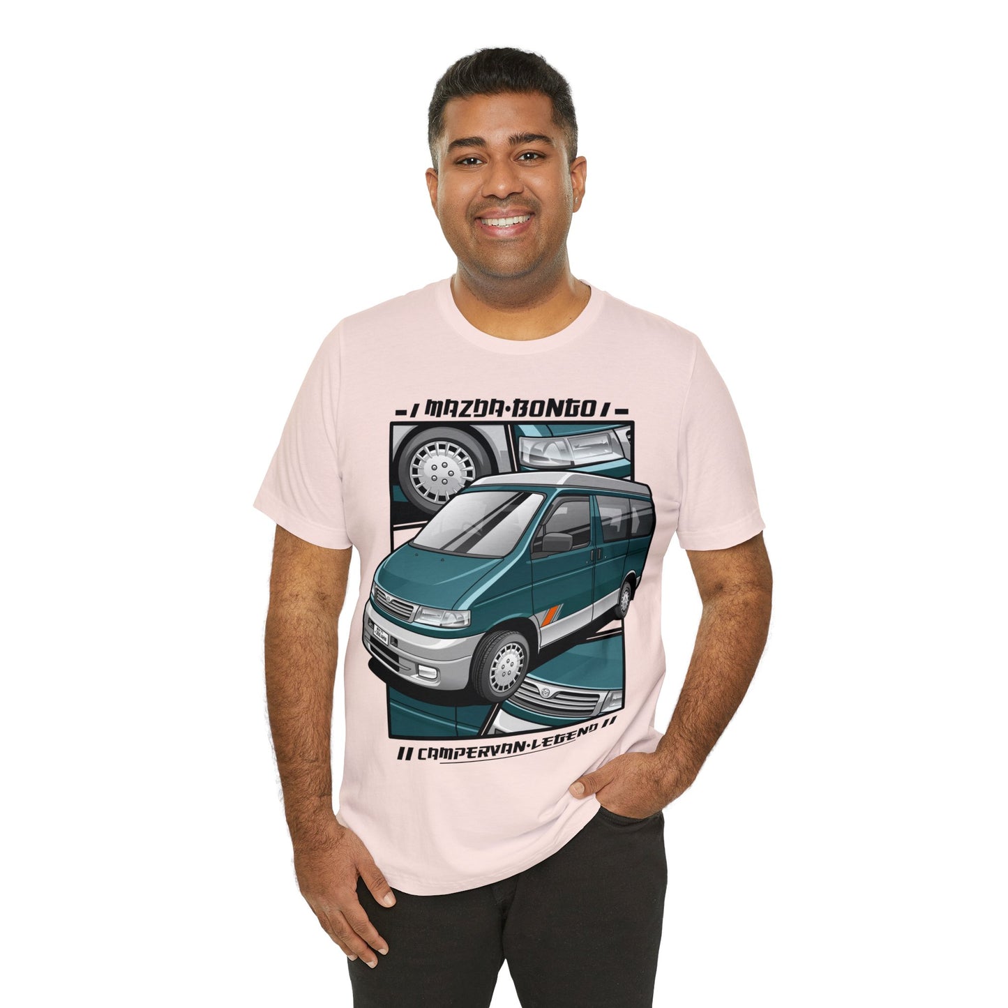 Mazda Bongo campervan legend Unisex Jersey Short Sleeve Tee