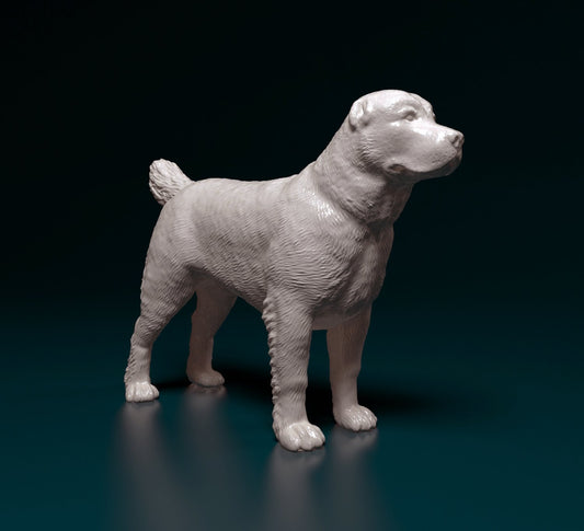 Central asian shepherd artist resin - white resin ready to prep / paint ALL SCALES