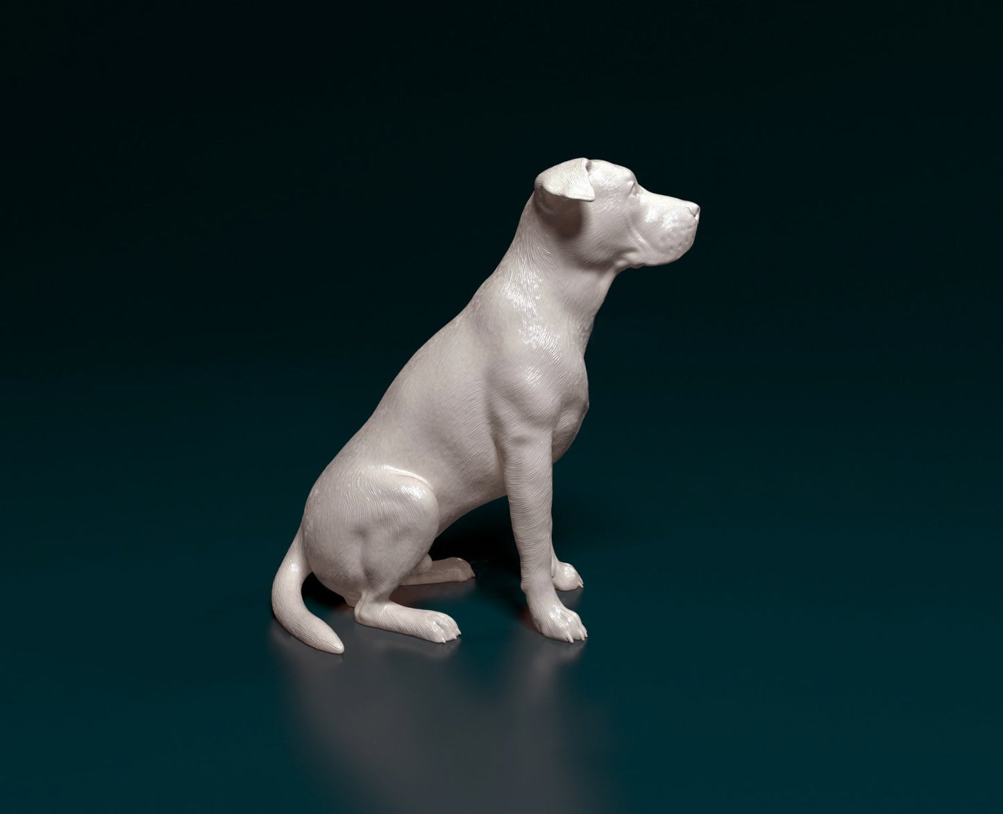 American bulldog artist resin - white resin ready to prep / paint ALL SCALES