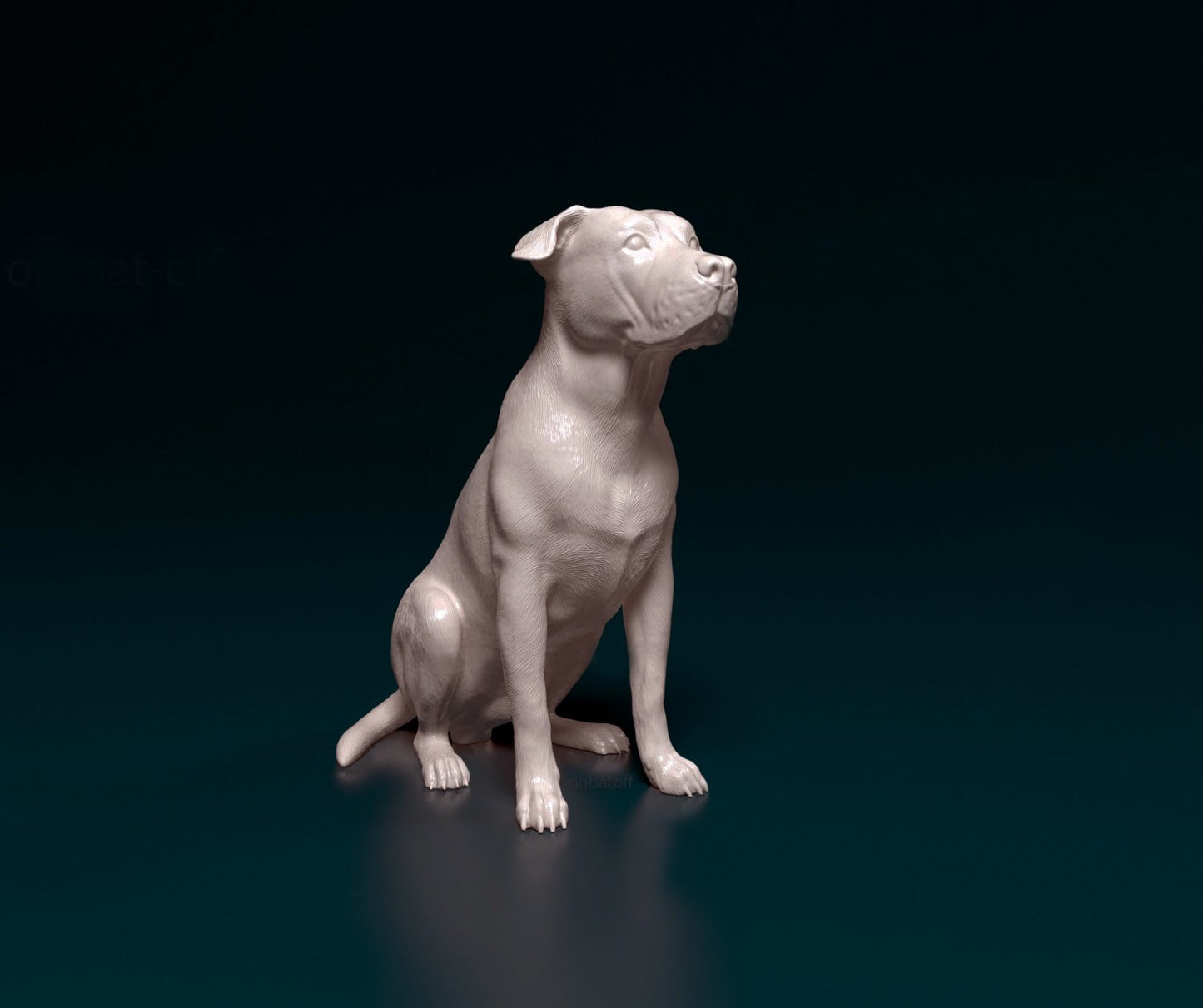American bulldog artist resin - white resin ready to prep / paint ALL SCALES