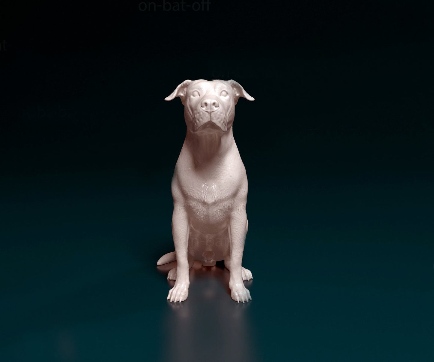 American bulldog artist resin - white resin ready to prep / paint ALL SCALES