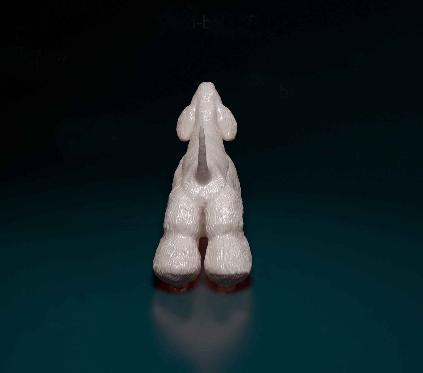 American cocker spaniel artist resin - white resin ready to prep / paint ALL SCALES