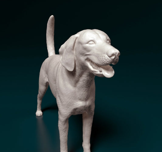 American fox hound artist resin - white resin ready to prep / paint ALL SCALES