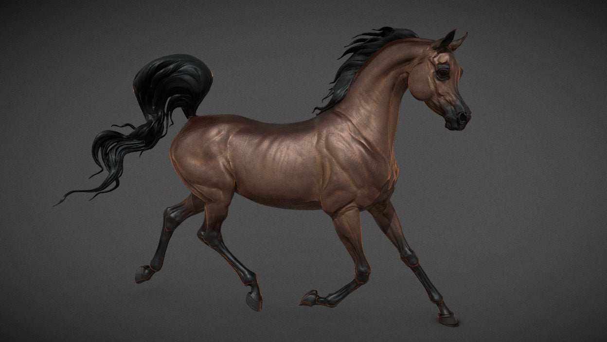 Rebellion - Prancing Arabian - white resin - ready to prep / paint - many options