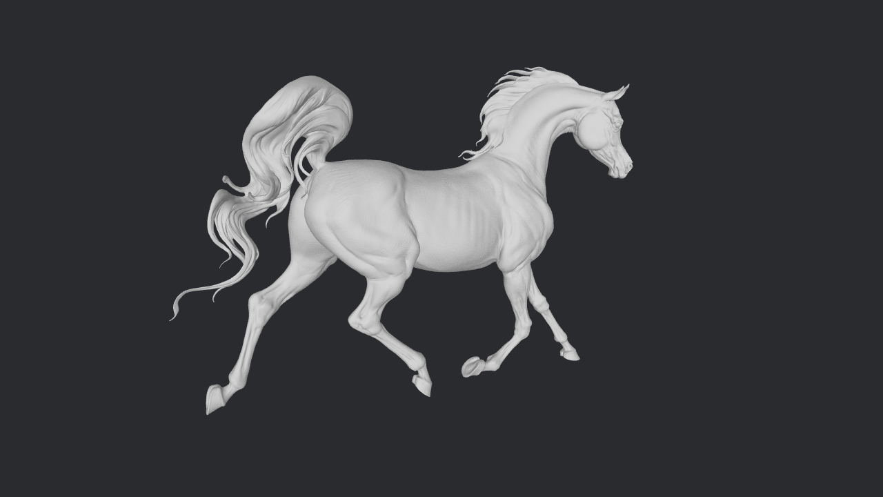 Rebellion - Prancing Arabian - white resin - ready to prep / paint - many options
