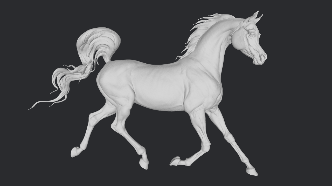 Rebellion - Prancing Arabian - white resin - ready to prep / paint - many options