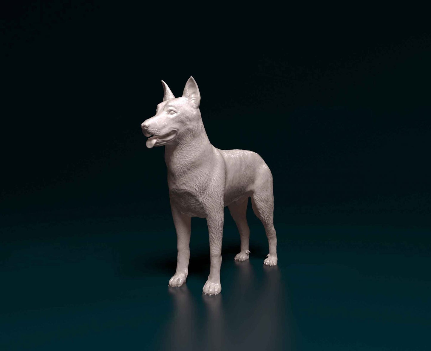 Bauceron dog artist resin - white resin ready to prep / paint ALL SCALES