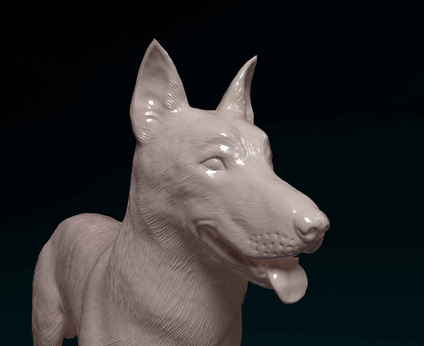 Bauceron dog artist resin - white resin ready to prep / paint ALL SCALES