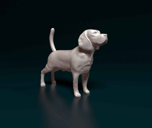 Beagle artist resin - white resin ready to prep / paint ALL SCALES