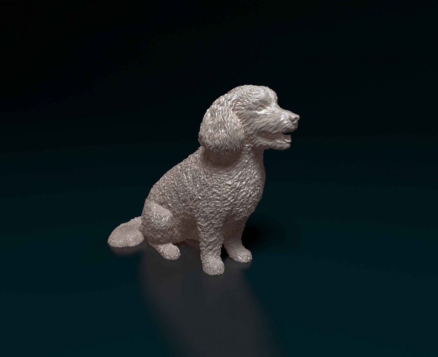 Bichon Frise artist resin - white resin ready to prep / paint ALL SCALES